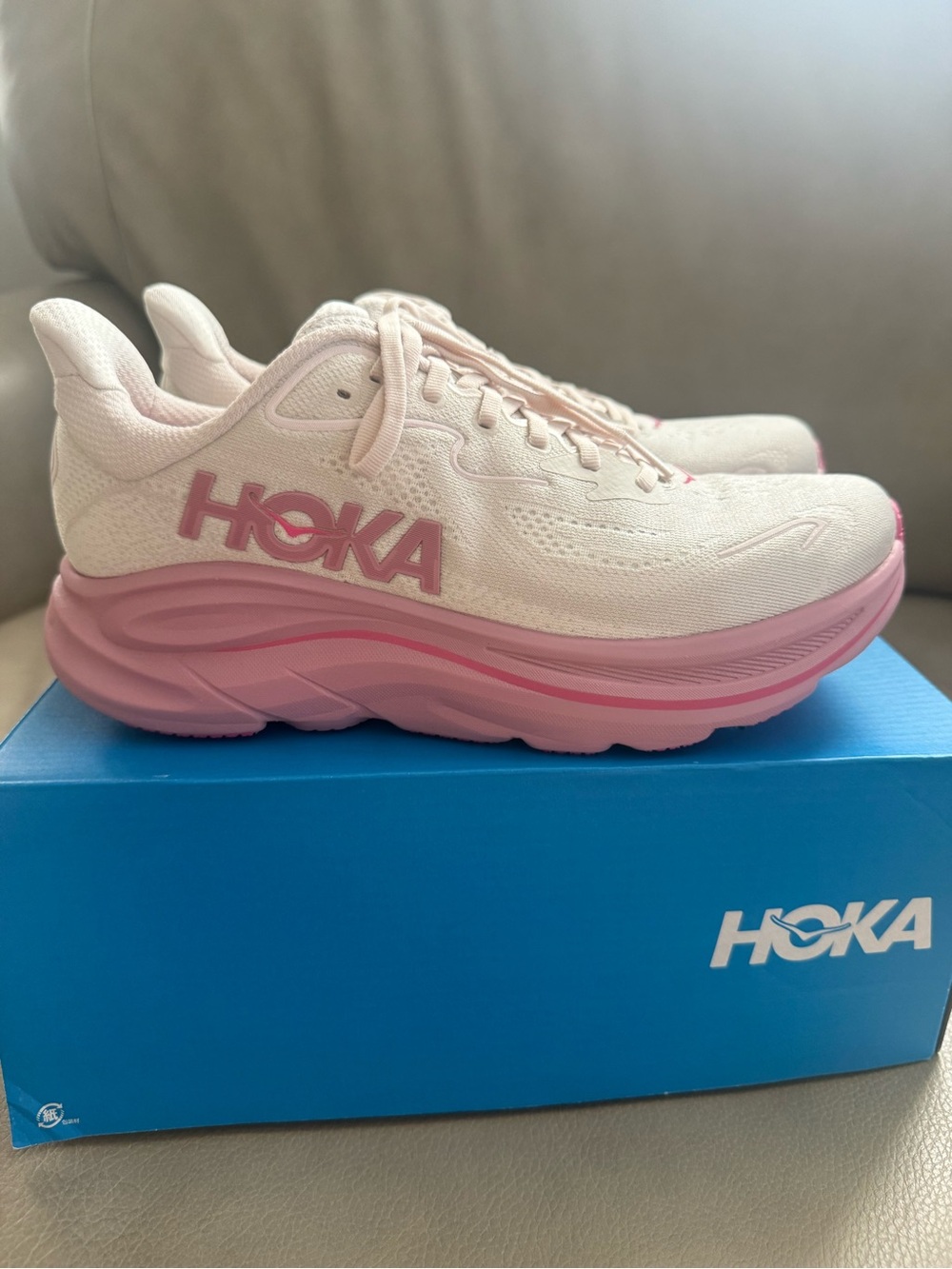 Hoka Women's Light Pink Athletic Sneakers